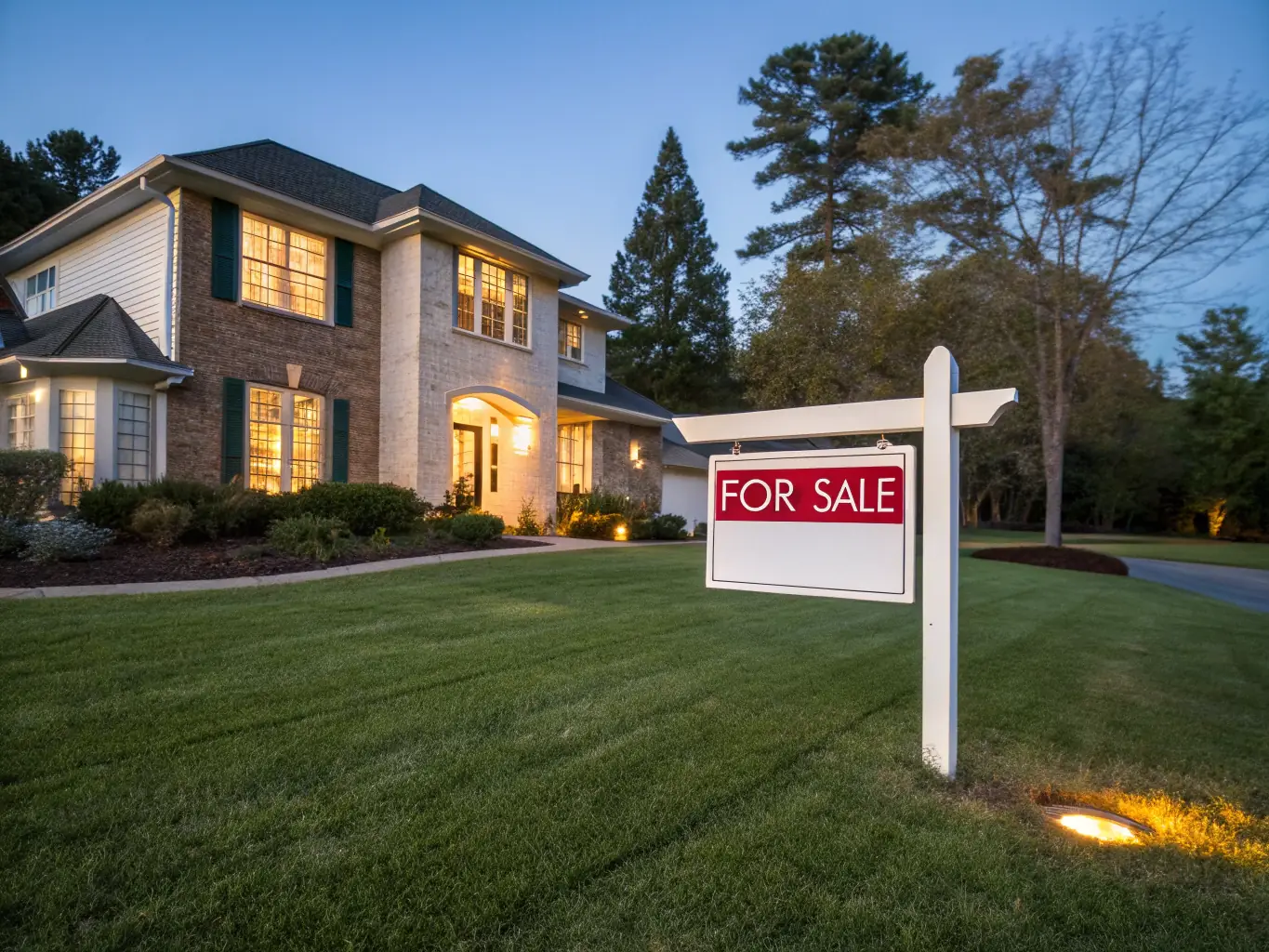 A modern house with a 'For Sale' sign in front, showcasing a welcoming home, representing Apex Real Estate Advisors' residential property sales services.